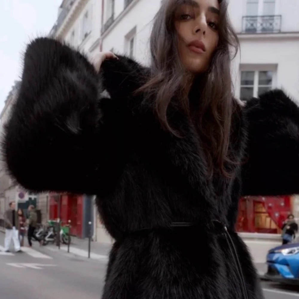 Brand new Zara Luxurious cozy Black Faux Fur Coat it’s a fantastic piece NWT